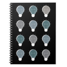 Bleu Gris Simple Lightbulbe Scandinave Répétition