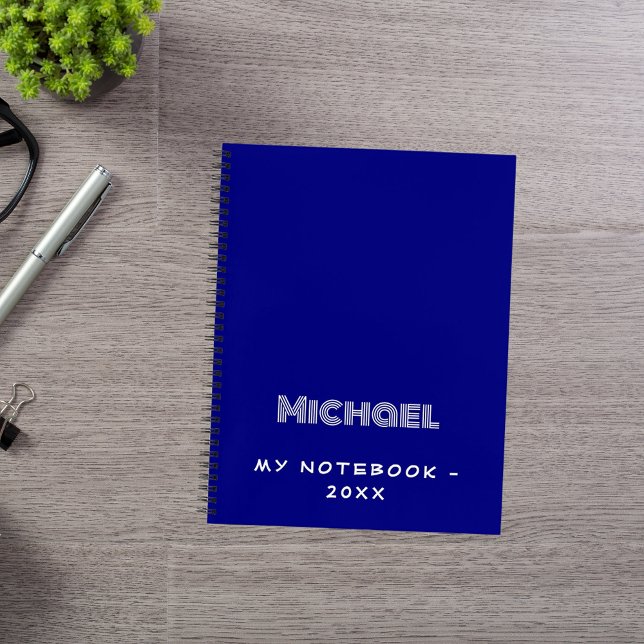 Carnet bleu marine moderne (Créateur téléchargé)