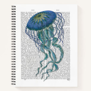 Carnet Bleu méduse