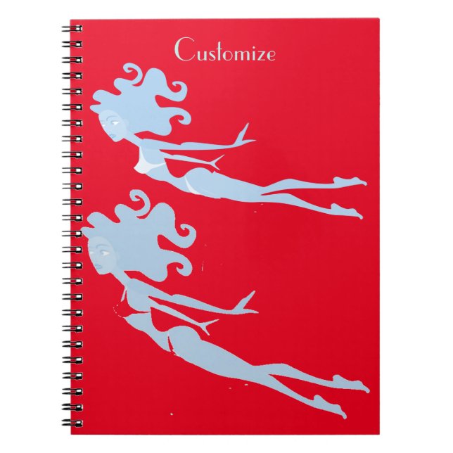 Carnet Bleu Mermaid Swimmer Thunder_Cove (Devant)