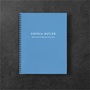 Carnet bleu minimaliste moderne