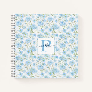 Carnet Bleu Oublie Moi Pas Fleurs