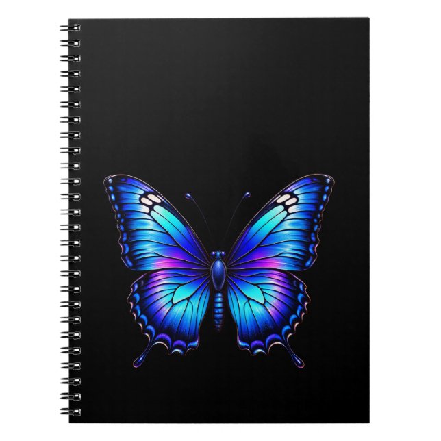 Carnet Bleu papillon (Devant)