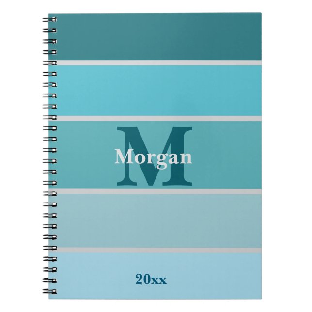 Carnet bleu personnalisé (Devant)