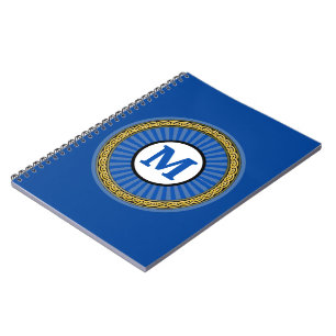 Carnet - Bleu - Personnalisé - Ajouter Initial