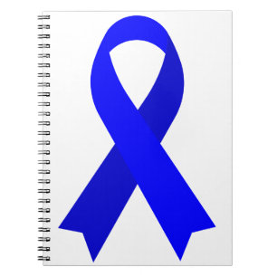 Carnet Bleu Ruban Colon Cancer POTS La maladie de Hunting