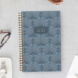 Carnet Bleu Tonal Ventilateurs Décoratifs Personnalisés