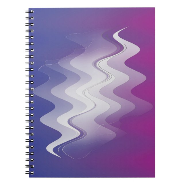 Carnet Bleu violet blanc (Devant)