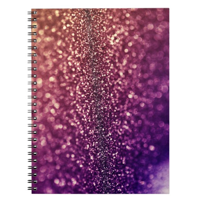 Carnet bling magenta rose pourpre de parties (Devant)