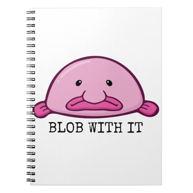 Carnet Blob with it / blobfish (Devant)