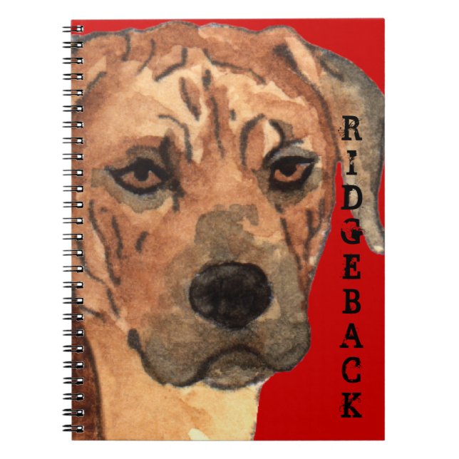 Carnet Bloc de couleur de Rhodesian Ridgeback (Devant)