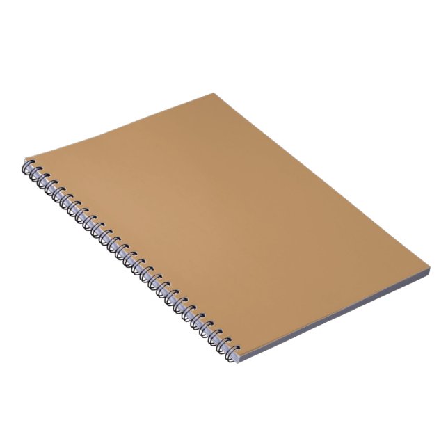 Carnet Bloc de couleur pêche et bronzée | Conception de m (Côté Droit)