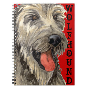 Carnet Bloc de couleur Wolfhound irlandais