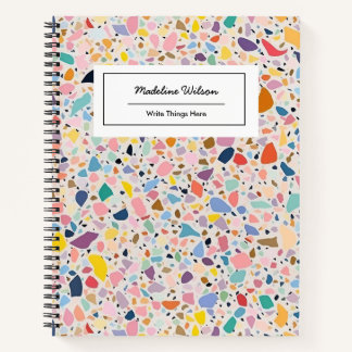 Carnet Bloc-notes à motif terrazzo mignon