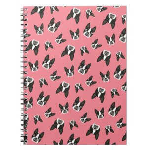 Carnet Bloc - notes de motif de Boston Terrier - pastèque