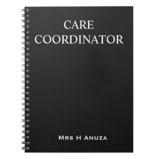 Carnet Bloc-notes de notes de coordinateur de soins |