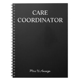 Carnet Bloc-notes de notes de coordinateur de soins |