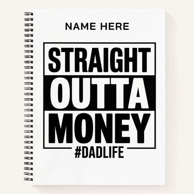 Carnet Bloc-notes drôle pour la vie de papa, cadeau pour  (Devant)