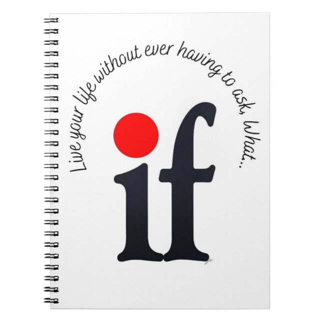 Carnet Bloc-notes inspirant 'Et si' (Devant)