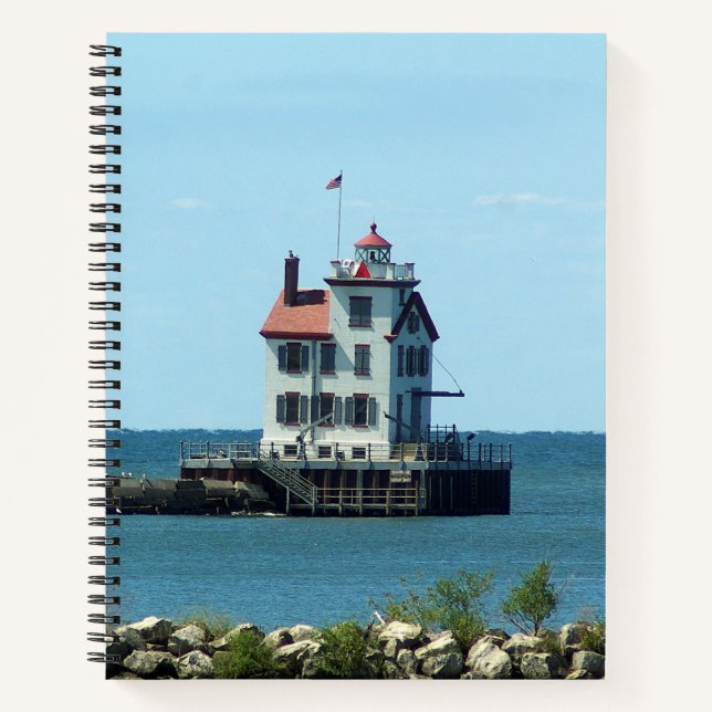 Carnet Bloc-notes Lorain Harbour West Breakwater Light (Devant)