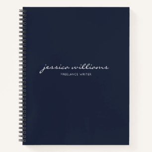 Carnet Bloc-notes minimaliste de calligraphie moderne