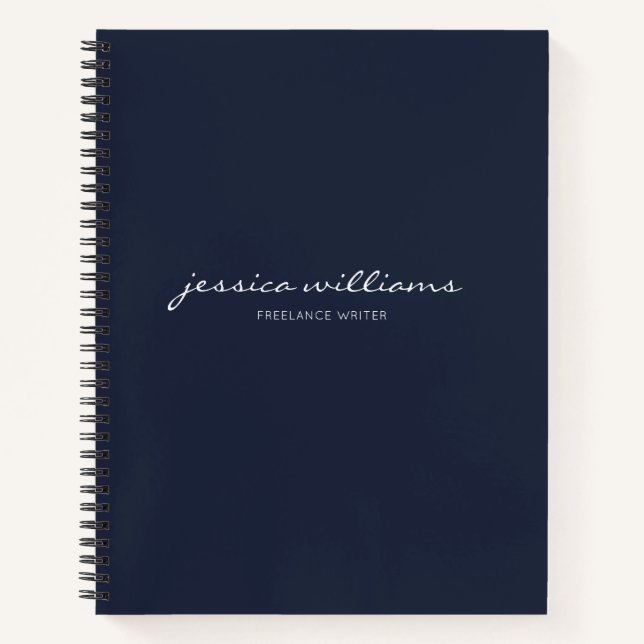 Carnet Bloc-notes minimaliste de calligraphie moderne (Devant)