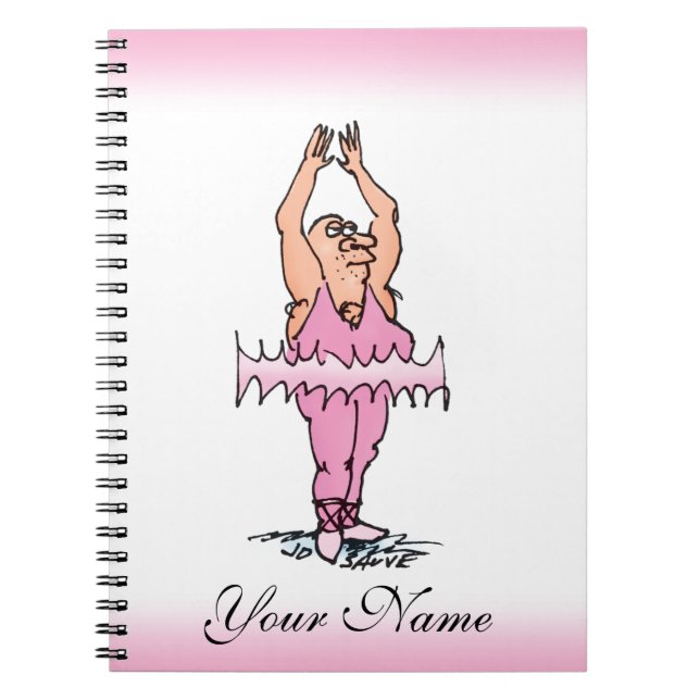 Carnet Bloc-Notes Personnalisé Danseur de Ballet en Tutu  (Devant)