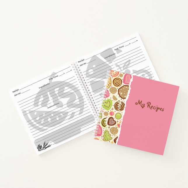 Carnet Bloc-notes Recette vierge à écrire (Intérieur)