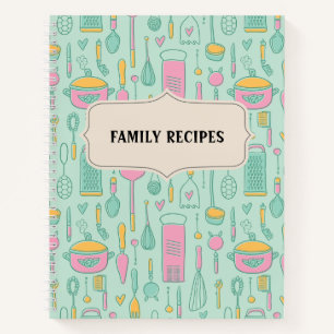 Carnet Bloc-notes Recette vierge à écrire