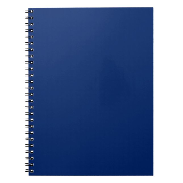 Carnet Bloc-notes Royal bleu solide (Devant)