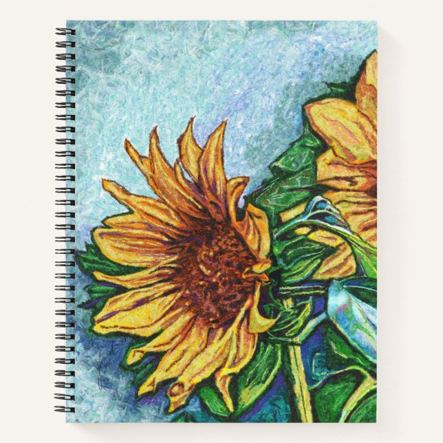 Carnet Bloc-notes Tournesol Art (Devant)