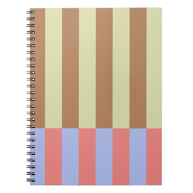 Carnet Blocs à rayures pastel (Devant)