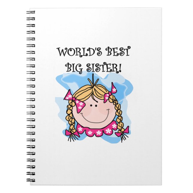 Carnet Blond World's Best Big Sister Gifts (Devant)