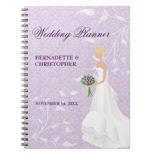 Carnet Blonde Bride violet Wedding planner