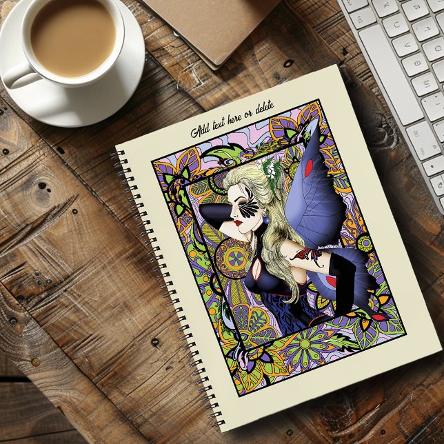 Carnet Blonde Fairy Floral Purple (Créateur téléchargé)