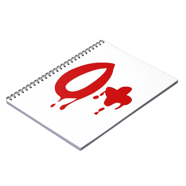 Carnet Blood Group O+ Positive #Horror Hospital (Côté gauche)