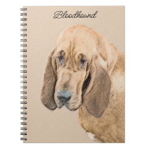 Carnet Bloodhound Peinture - Joli chien d'origine art