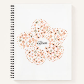 Carnet Bloom Floral Design – Beige and Orange Flower 