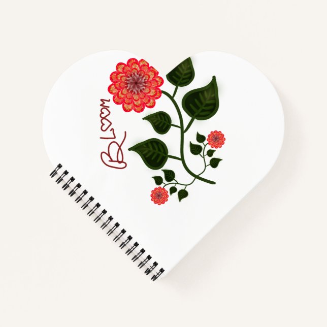 Carnet "Bloom" Inspiration florale de l'art populaire (Devant)