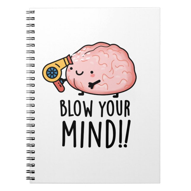Carnet Blow Your Mind Drôle de Pun cerveau  (Devant)
