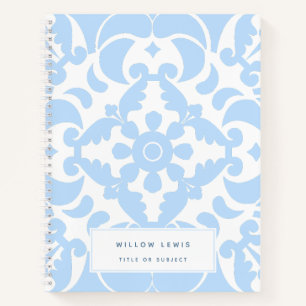 Carnet Blue Azulejos portugais espagnol méditerranéen