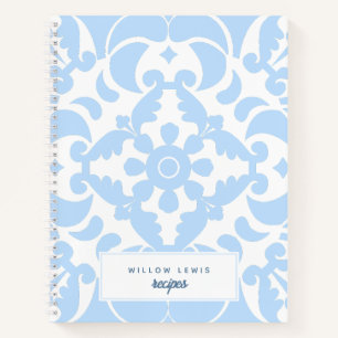 Carnet Blue Azulejos Portugal Méditerranée Recette