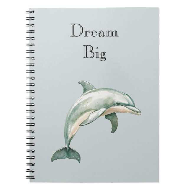 Carnet Blue Beach Ocean Dolphin (Devant)