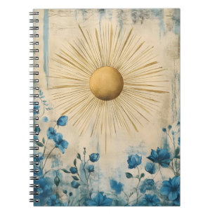 Carnet Blue Boho Sunshine" (ou parfois "Boho Sun Blue")