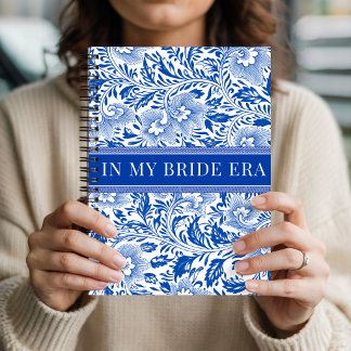 Carnet Blue Chinoiserie Bride Era Engagement Personalized