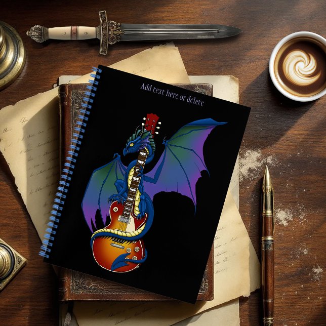 Carnet Blue Dragon Sunburst Guitare Music (Créateur téléchargé)