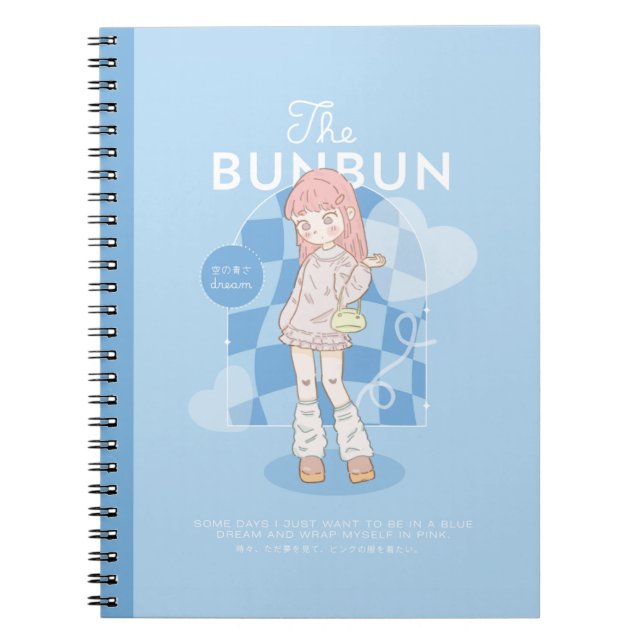 Carnet Blue Dream Rose  (Devant)