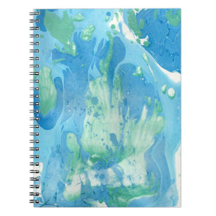 Carnet Blue Green Modèle moderne moderne Abstrait