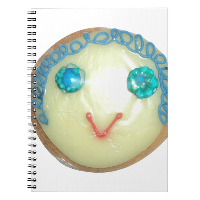 Carnet Blue Hair Emoji Art Imprimer/Graphique (Devant)