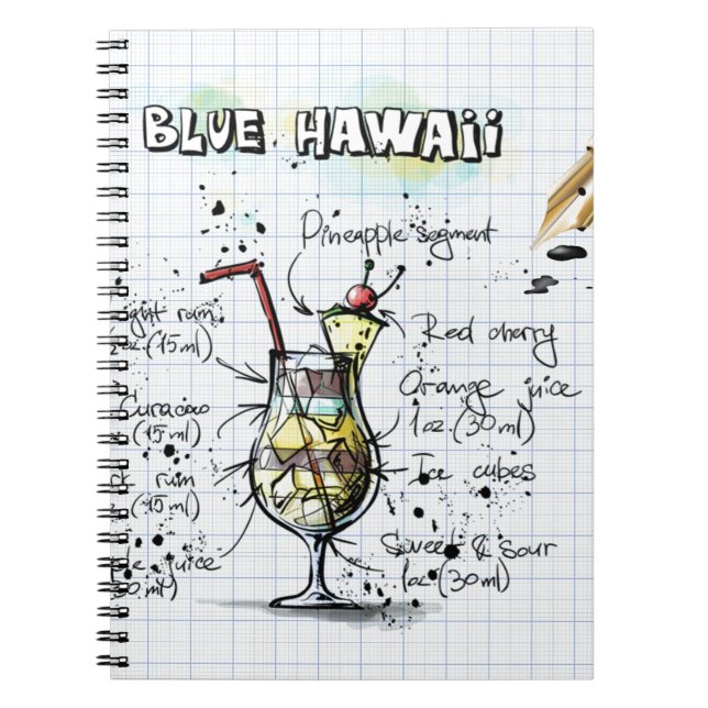Carnet Blue Hawaii (Devant)